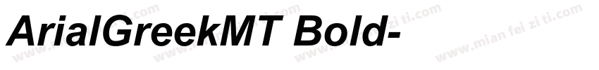 ArialGreekMT Bold字体转换